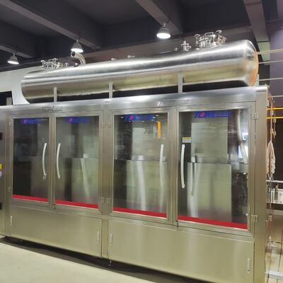 Купить Линия наполнения растворителем по покрытию полностью автоматическое управление с устройством наклеивания и маркировки online manufacture