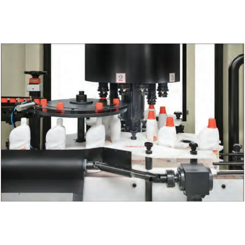 500ml-3000ml Антикоррозийная неметаллическая машина для розлива и укупорки отбеливателя 5